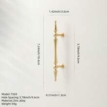 Gold Full Set Furniture Handles, Suitable For Any Furniture Including Drawers, Cabinets, Doors, Made Of Zinc Alloy, French Luxury Style Cabinet Pulls - Gold - View 15
