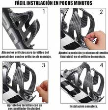 Soporte para Botella Bicicleta, Porta Portavasos para Bicicleta con Tornillos y Llave, Universales Resistentes Porta Botellas de Agua para Bicicleta de Carretera, Montaña, Accesorios de Ciclismo,Negro - Rojo - Ver 11