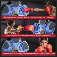 Máquina de Boxeo Musical Bluetooth con 6 Blancos, 9 Velocidades Ajustables, Luces LED, Incluye 4 Guantes - Ideal para Ejercicio en Casa/Gimnasio/Entrenamiento (Recargable, Fácil Instalación) - 1 - Ver 1