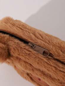 Estojo de lápis de pelúcia de capivara (1 unidade), porta-lápis e estojo de material escolar de grande capacidade, bolsa de armazenamento fofa e macia, nécessaire portátil, volta às aulas, material escolar, estojo para lápis, mochila escolar