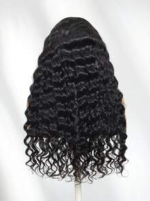 UNice Hair 7x5 Lace Closure Bye Bye Knots Natural Wavy And Loose Water Wave Wig Put On And Go Glueless Wig Invisible Drawstring Summer Vibe Look Natural Black Effortless Natural Hairline Pre Cut Pre Pluck Pre Bleached Transparent Lace 100% Human Hair Unice Wigs For Women