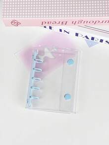 M5 Clear Ring Binder Set, 10pcs Double-Sided Sleeves, Refill Papers, DIY Binder Notebook Set, Seal, Cute Stickers, Otaku Event, Sticker Notebook, Sticker Book, Sticker Bookshelf, Sticker Book Refill, Transparent Sticker Book Binder