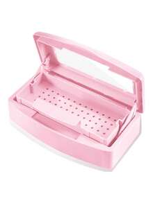 1 pezzo Vassoio di disinfezione per salone di unghie in plastica ABS, Vassoio di disinfezione (Rosa)