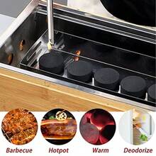 Charcoal Tablets For Incense 100 Pack 33mm Coal Instant Light Hookah Shisha With 50 Sheets Aluminum Foils