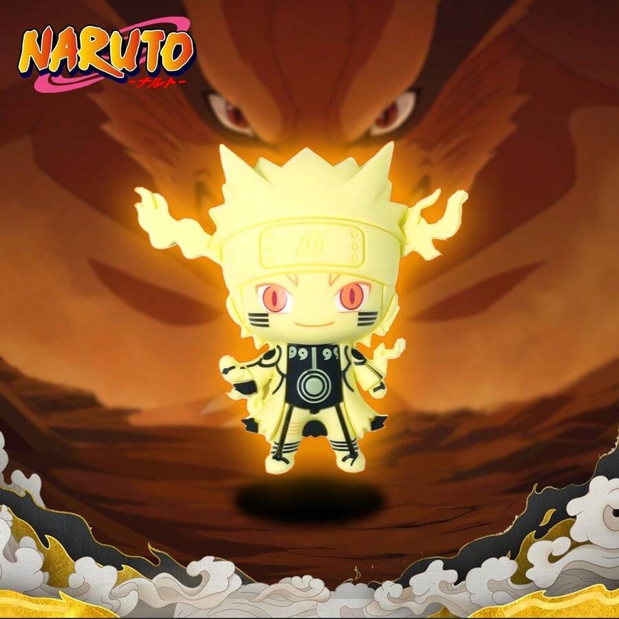 Crunchyroll 1 件火影忍者官方*漩涡鸣人角色冰箱贴卡通人物冰箱磁贴厨房门白板装饰派对活动用品节日生日礼物 - 彩色 - 查看 1