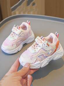 أحذية الأرنب للأطفال، أحذية بنات جديدة للربيع/الخريف، أحذية أطفال رضع ذات قاع ناعم، أحذية رياضية للأطفال قابلة للتنفس، أحذية رياضية سميكة للبنات الصغيرة والمتوسطة، أحذية جري خارجية كاجوال