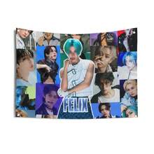 Skz Shirtless America Flag,100x75cm Custom Kpop Flag, Skz Dominate Tour Merch, Gift Ideas Stays, Birthday Gift & Concert Merch - Multicolor - View 8