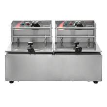 Commercial Electric Deep Fryer, Countertop Deep Fryer, Dual Removable Tanks - 查看 8