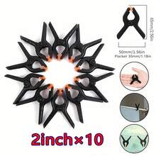 Heavy Duty Plastic Small Spring Clips, Suitable For Crafts And Background Clamps, Can Be Used For Background Stands, Photography, Home Decor, Etc., Men's Tools - Multicolor - View 16