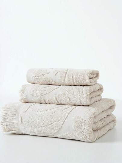 1 st lätt badhandduk, mockafärgad, jacquardbladmönster, rektangulär 70*140 cm för vuxna, simning, bad, inslagning; eller 34*74 cm handduk, 34*34 cm näsduk, snabbtorkande, absorberande, mjuk, lämplig för badrum, kök, resor, julklappar, gym, strand, hotell, salong, utomhusdusch handdukar för skönhetssalong, hotellsport, heminredning, handduk, hudvård badhanddukslakan