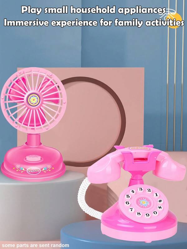 Mini Realistic Electric Home Appliance Toy, Pretend Play Miniature Electric Phone Toy With Light And Sound Effects, Stress Relief Toy (Batteries Not Included)
