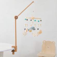 升级版儿童房装饰储物床上用品配件，婴儿床悬挂拱形支撑适用于各种婴儿床，易于组装可调节悬挂支架