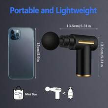 1600mAh Upgraded Portable Massage Gun, 30W Portable Muscle Massage Gun For Back And Neck Muscles, Massage Tool, Holiday Gift For Family, Girls And Boys, Christmas Gift, Thanksgiving Gift