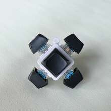 1/6PCS Decompression Toys Keyboard Clicker Toy Keyboard Cube Mechanical Key Button Stress Relief For Adult Gifts To Relief Pass Time (Chain Color And Style Are Random) - Multicolor - View 14