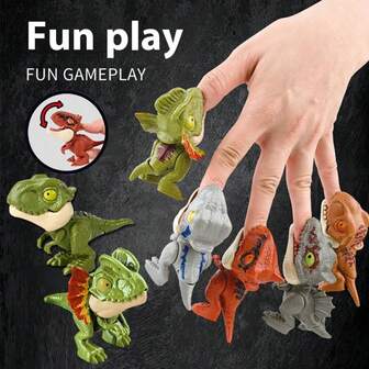 Juguete de dinosaurio realista que muerde - Modelo de mascota interactiva para niños, juguetes creativos emocionantes de animales para niños, regalo de cumpleaños/Navidad/Halloween, perfecto para viajes, aula, baño, papelería, alivio del estrés