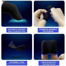 10/20/30/50pcs Gaming Finger Sleeves. Comfortable Fit, Anti-Slip, Sweat-Proof, And With Sensitive Touch Control. A Must-Have For Mobile Game Operation. Wear-Resistant And Breathable. Unisex Gaming Accessory. - Multicolor - View 11
