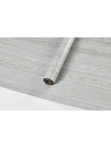 1 pieza de 40cm*300cm*0.15cm Rollo de adhesivo de piso con estampado de grano de madera gris, impermeable y antideslizante, removible, adecuado para baño, sala de estar, dormitorio, cocina, caravana, tamaño: 15.75*118 pulgadas Decoración de habitación, decoración del hogar, decoración de pared, decoración de baño, decoración de dormitorio, decoración de habitación, decoración de sala de estar, decoración de la casa, papel tapiz de sala de estar, papel tapiz, baldosas de piso, pisos, baldosas de piso autoadhesivas, baldosas de piso despegables y adheribles