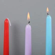 12pcs/4pcs Home Emergency Red & White Candles, Classic Romantic Candlelight Dinner, Smokeless Long Stem Candle Holders, Party, Christmas, Halloween - Multicolor - View 6