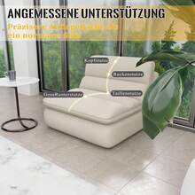 Bean Bag For Sofa, Floor Chair With Backrest, Comfortable Lazy Sofa, One-Piece Compression, Extra Thick, Bedroom Chair, Living Room Chair, Bedroom Chair