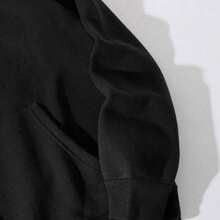 Popular Cartoon Coatss Marvels Deadpool Pattern Printed Hoodie Fans Women's Casual Round Neck Hoodie Street Wear Harajuku Streetwear - Black - View 3