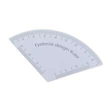 1pc Reusable Eyebrow Design Ruler Makeup Drawing Guide For Business Trip Or Home Use