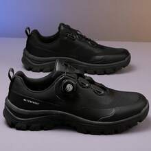 Men's Rotating Buckle Waterproof Sports Shoes | Slip-Resistant, Durable Outdoor Hiking Shoes | One-Click Slip-On Ease (Lifesaver For Lazy Days) Tech-Enhanced Casual Shoes | A Hidden Gem – Essential For Outdoor Adventures And Commuting