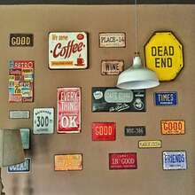 1pc "BUFFALO BLVD" Metal Wall Art Sign - 16"X10" UV-Printed Decorative Plaque For Home & Garden, Indoor/Outdoor Use, Indoor Wall Decor | Western Theme Decor | Durable Wall Sign, Metal Wall Art Deco