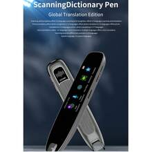 International Version Of The Intelligent Scanning Translation Pen, Multilingual Reading Pen Electronic Dictionary, System Language Supports 11 Language Settings, High-Definition Large Screen, Dual Microphone Noise Reduction, High-Speed Translation Can Freely Scan Various Materials, High-Precision Professional Intelligent Translation - Blue - View 2