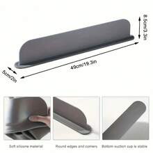 1pc Durable Silicone Suction Cup Splash Guard, Kitchen Sink Splash Protector With Suction Cup, Water Barrier To Prevent Spills, Protects Countertop From Water Stains, Suitable For Kitchen And Lab Sinks, Basins And Bowls, Great For Home And Professional Use