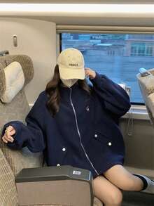 新款秋冬韩版宽松休闲修身长袖毛绒泰迪熊女外套