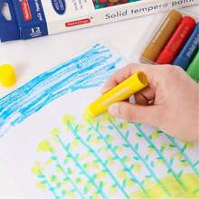 12 couleurs de crayon de peinture graffiti pour fenêtre en métal, bâton de aquarelle unicolore à séchage rapide, pastel à l'huile à base d'eau