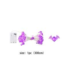 3pcs/1pc-Halloween String Lights 3 Packs, Pumpkin Ghost Bat Lights, Battery Operated, LED, Halloween Decorations For Home Decoration, Indoor And Outdoor Party Festivals, ... - Multicolor - View 16