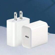 1-2 个 20W PD 快速充电壁式适配器兼容 17 Pro Max/17 Pro/17 Air/17/16/15/14/13/12/11/XS/XR/8/7/6、iPad、S25/S24/S23/S22/S21/S20，充电器手机充电器高输出功率