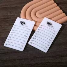 1 件亚克力睫毛尺、睫毛延长展示板、睫毛移植托盘和操作台、睫毛延长辅助工具 - 白色 - 查看 4