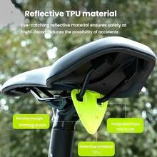 Lot de 4 pendentifs réfléchissants orange haute visibilité pour vélo – Triangle en TPU étanche, accessoire de sécurité réutilisable pour VTT et vélos de route, équipement de cyclisme d'extérieur – Visibilité nocturne améliorée, indispensables pour les déplacements quotidiens, indispensables pour la sécurité à vélo, décoration de réflecteur pour vélo, accessoires de voyage aventure, kit d'urgence routière