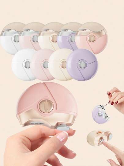 3-In-1 Electric Nail Trimmer - Automatic Baby Nail Grinder With Safety Guard, Rechargeable Foot And Finger Nail Care Set | Painless Nail Filing Tool For Newborns, Kids And Adults