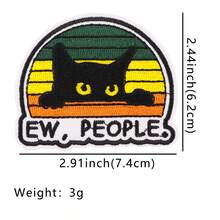 Cute Embroidered Bear Patch, Iron-On Sewing Applique, DIY Clothing Accessories