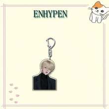 带有“En/Hypen”标志的钥匙扣、NIKI & SUNOO 包包挂饰、朴成勋卡通人物周边商品、粉丝周边钥匙扣、高品质学生背包挂饰、配饰、礼物、背包挂件、送给闺蜜的礼物、节日和生日礼物 - 彩色 - 查看 3