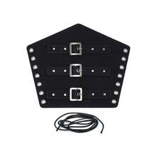 1pc Leather Wrist Cuff, Unisex Decorative Wristband, Rivet Decor Retro Punk Knight Wrist Accessory For Stage Costume, Holiday Outfit, COS Arm Sleeve Halloween Costumes Black Arm Sleeve Gifts For Men