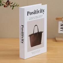 1件装时尚假书装饰，创意现代英文假书，极简杂志摄影道具书模型 - 彩色 - 查看 4