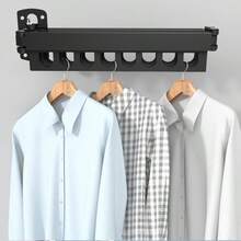 Wall Mounted Clothes Drying Rack Collapsible Laundry Drying Rack Hangers New - Multicolor - View 5