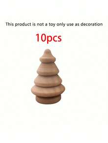 2025 可爱迷你木制圣诞树装饰 - DIY 手工家庭办公桌装饰，适用于客厅、卧室、厨房和浴室装饰 - 理想的节日礼物套装 1/5 件