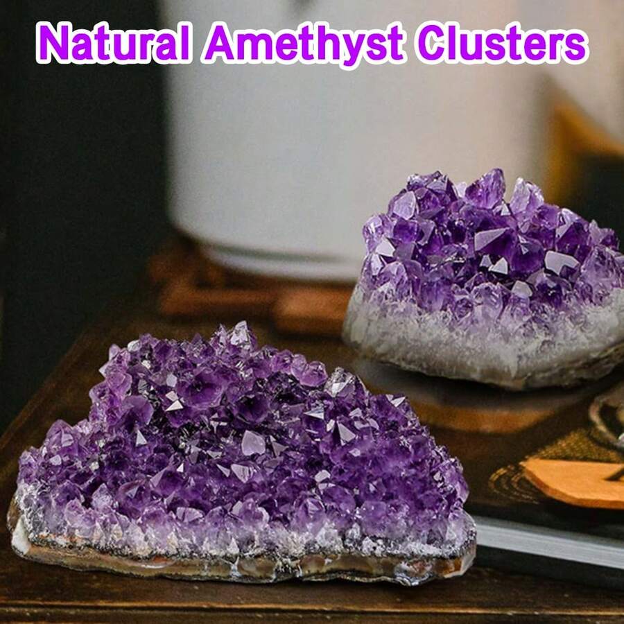 30-70g Natural Amethyst Geode Cluster, Healing Crystal Stone, Amethyst Gemstone Specimen - Purple - View 1