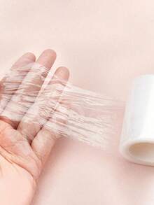200m Transparent Makeup Film, Suitable For Eyelash Lifting, Eyebrow Shaping, Lips, Eyebrow Tattoo, Plastic Cover, Eyelash Extension Glue Removal, Eyelash Perming - Multicolor - View 5