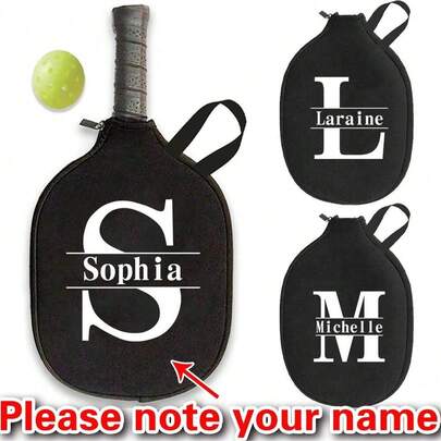 Customized Exclusive Pickleball Paddle Storage Bags, Portable, And Spacious Storage For Pickleballs, Table Tennis, And Tennis Rackets - Perfect For Outdoor Enthusiasts And Athletes