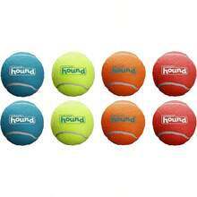 Outward Hound Squeaker Ballz 4-Pack Tennis Ball Dog Toys With Squeaker, Interactive Fetch Pets Under 50 Lbs, Training Balls Indoor & Outdoor Exercise, Medium, 2.5-Inch - Multi Squeaker Balls - 查看 1