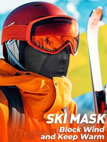 1pc Balaclava Ski Mask For Men Fleece Winter Face Mask For Cold Weather Skiing Snowboarding Motorcycle Riding Outdoor Work Winter Warm - A - View 2