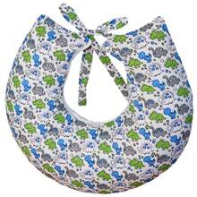 Nursing Pillow Cover Refill Model In Printed Fabric - Green and Blue Dinos - View 4