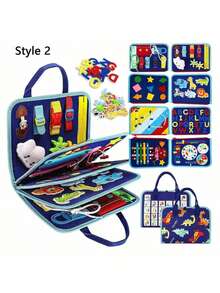 圣诞装饰 1 件 忙碌板 幼儿感官活动 - 蒙特梭利玩具 老男孩飞机旅行必需品 儿童年龄公路旅行游戏 安静书 岁生日礼物学习玩具 婴儿教育学校、学生、文具、学校用品、堆叠游戏、幼儿活动、儿童学习玩具、感官活动板、婴儿活动书、安静书、幼儿感官玩具、幼儿玩具、忙碌书蒙特梭利