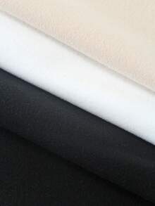 3pcs Women's Solid Color Small Round Neck Fleece Autumn And Winter Warm Base Shirt, High Elasticity Warm Underwear, Warm Top, Warm Long-Sleeved T-Shirt, Comfortable, Skin-Friendly, Simple And Seamless, Slim-Fitting And Versatile Slim-Fitting Top, Multi-Piece Combination Set - Multicolor - View 9